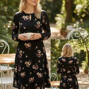 Floral Long Sleeve Dress By Angie Size‎ Medium